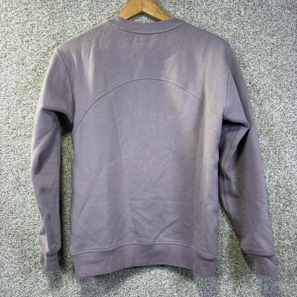 Lululemon Sweatshirt Womens Medium Purple Fleece Crewneck Pullover Logo Graphic - Picture 8 of 8